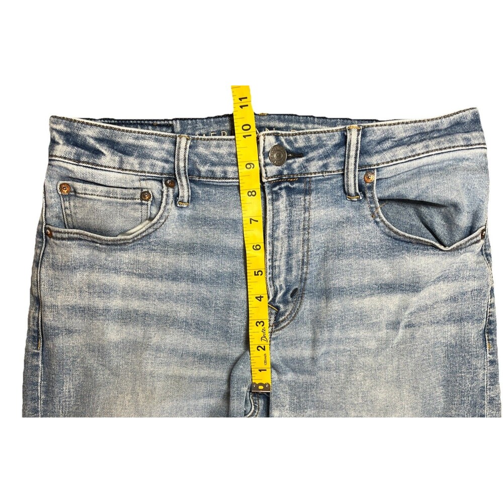 AMERICAN EAGLE AirFlex Plus Jeans Mens 32x34 Blue Stretch Slim Denim Faded - Picture 4 of 12
